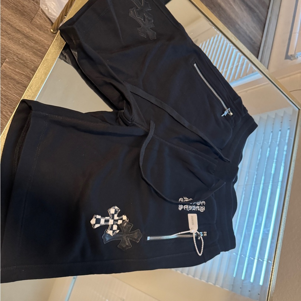Chrome Hearts Black Shorts